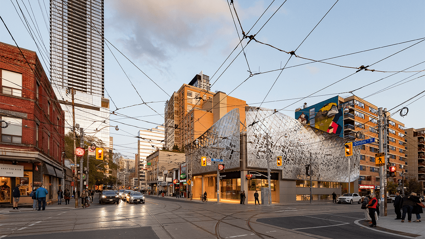 Press mention: Screen Art: Rosalie Sharp Pavilion, OCADU - Canadian Architect